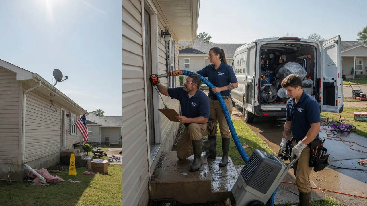 Ceiling Water Damage Restoration in Kewanee, MO near me